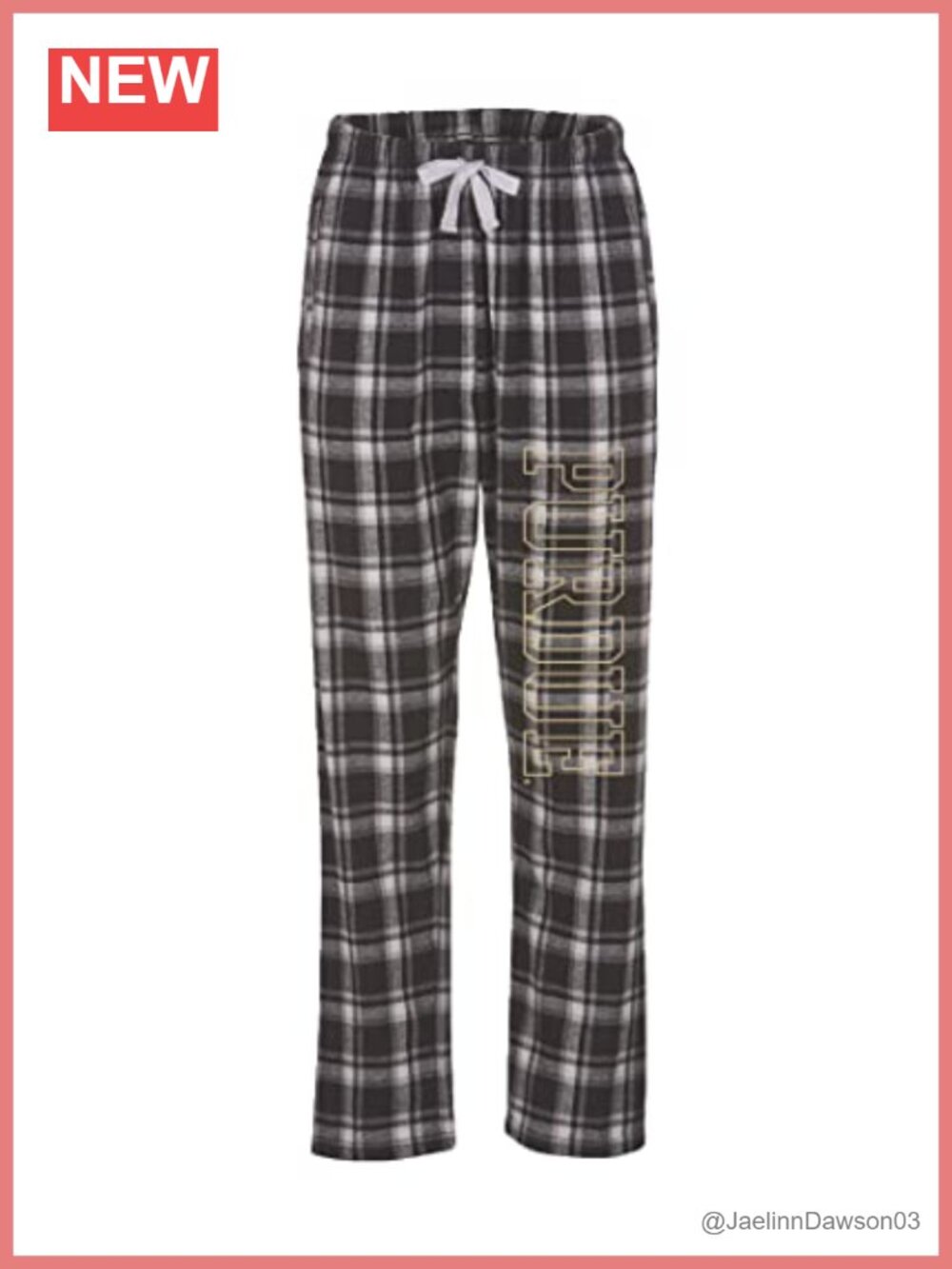 NCAA Flannel Pajama Pants Double-Brushed Cotton Mid Rise Relaxed Sleep Bottoms